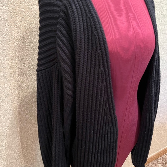 Code x Mode Black Open Front Dolman Cardigan - Picture 4 of 11
